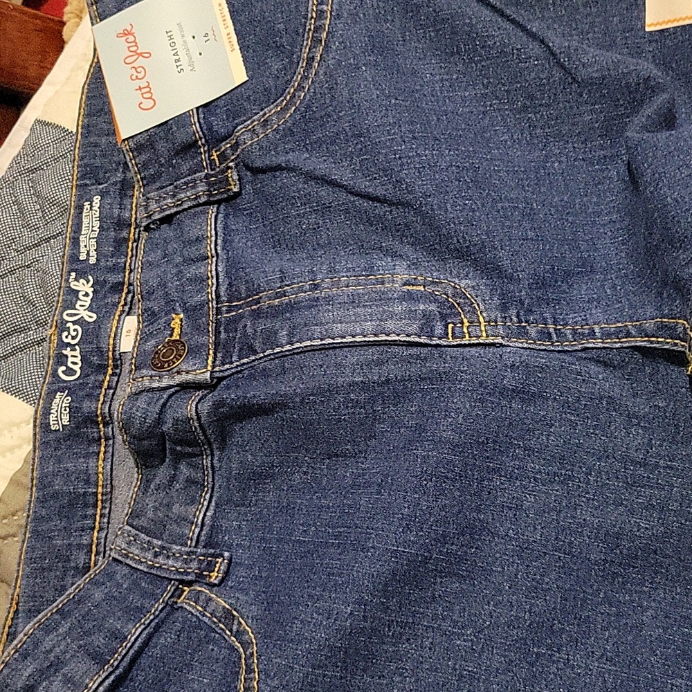 Cat & Jack Girl's Blue Skinny Jeans Size 16